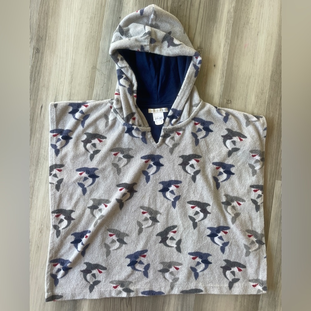 Pottery Barn Kids Shark Towel Cover Up